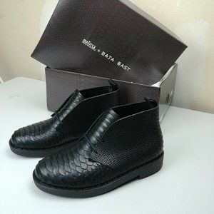 Melissa | Shoes | Nwt Melissa Desert Boot Python Baja East Black | Poshmark